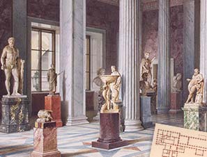 Луиджи Премацци - Зал древней скульптуры Нового Эрмитажа.